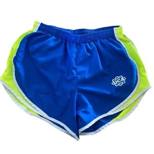 UCA Cheer shorts blue and neon